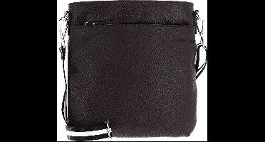 bruno banani Leren Schoudertas Crossbody Bag Brown Donkerbruin