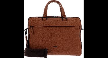 PICARD Leren Business tas Schoudertas met laptopvak Casual Business Bag Cognac Bruine