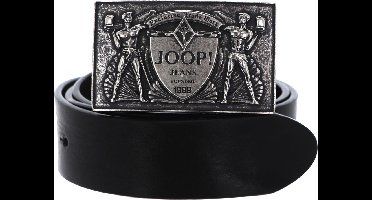 JOOP! Leren Riem Buckle Jeans Belt 4,0 CM W85 Black Zwart