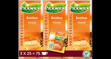 Thee Pickwick rooibos honey 25x1.5gr | 3 stuks