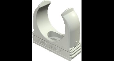 OBO kabelbuisklem Quick, kunstst, grijs, v/buisdiam 25mm, koppelbaar