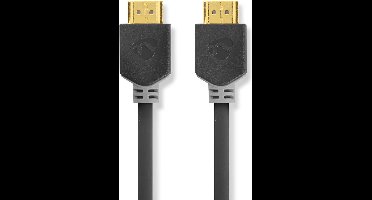 Nedis High Speed ​​HDMI-Kabel met Ethernet - HDMI Connector - HDMI Connector - 4K@60Hz - ARC - 18 Gbps - 10.0 m - Rond - PVC - Antraciet - Doos