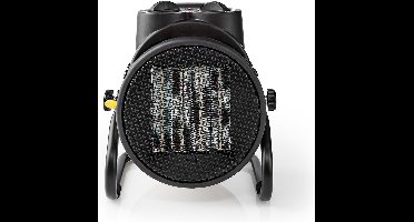 Nedis Industrieel ontwerp ventilatorkachel - 1000 / 2000 W - Instelbare thermostaat - 2 Warmte Standen - Geïntegreerde handgrepen - Geel