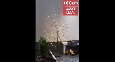 Trendy LED Kerstboom Reedy 180 cm – 480 warm witte lampjes – voor binnen & buiten