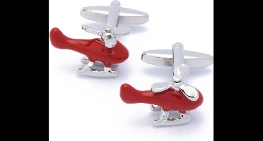 Manchetknopen - Helikopter Rood