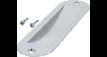 Starx Schuifdeurkom ovaal - 150x40mm - aluminium