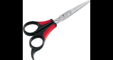 FERPLAST Schaar Gro 5988 Staal 16,2x6,5x8cm - Zwart en rood - voor hond