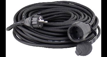 AS Schwabe 60315 Stroom Verlengkabel 16 A Zwart 15.00 m H05RR-F 3G 1,5 mm²
