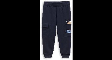 Tom Tailor - Cargo-joggingbroek met print - Maat 128 - sky captain blue