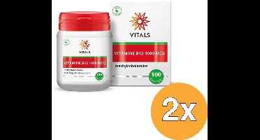 2x Vitals Vitamine B12 1000 mcg (100 zuigtabletten)
