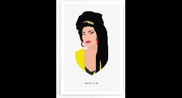 Walljar - Amy Winehouse - Muurdecoratie - Poster