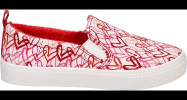 Skechers Skechers Poppy Graffiti Heart instappers wit - Maat 41