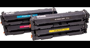Set 4x ABC huismerk toner geschikt voor HP 207A (MET CHIP) voor HP Color Laserjet Pro M255 M255dw MFP M282 M282nw M283 M283cdw M283fdw