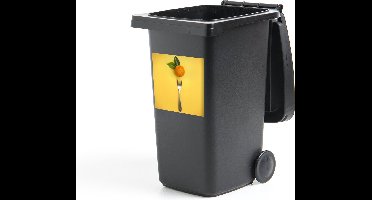 Container sticker Stilleven - Mandarijn - Vork - 40x40 cm - Kliko sticker