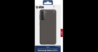 SBS Hoesje geschikt voor Samsung Galaxy S21 Plus Telefoonhoesje Flexibel TPU | SBS Vanity Backcover | Galaxy S21 Plus Case | Back Cover - Zwart