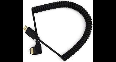 HDMI spiraalkabel - 90° haaks naar rechts - versie 1.4 (4K 30Hz) - 2 meter