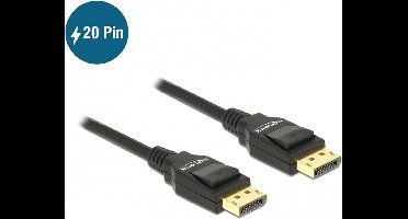 Delock - DisplayPort Beeldscherm Kabel - zwart - 1 meter