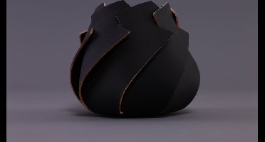 Vacavaliente - Zambo Organiser S (by Christian Mohaded) - Gerecycled Leer - Zwart