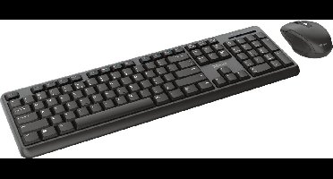 Trust TKM-350 toetsenbord Inclusief muis Universeel RF Draadloos QWERTY Italiaans Zwart