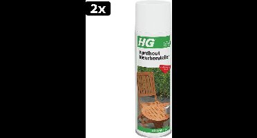2x HG hardhout kleurhersteller - 500 ml - herstelt de natuurlijke kleur - snel en eenvoudig
