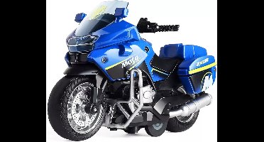 Die Cast Politiemotor - Met licht, geluid en terugtrekfunctie - Speelgoed