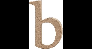 Letter, b, H: 13 cm, dikte 2 cm, 1 stuk