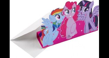 AMSCAN - 6 verjaardagsuitnodigingen My Little Poney