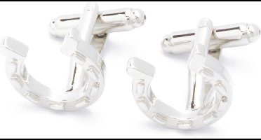 Manchetknopen - Hoefijzer Hoefijzers Paard Zilver