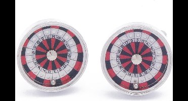 Manchetknopen - Roulette Casino Rood en Zwart