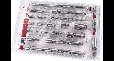 HBM 20 Delige Verloop Adapter, Verlengstukken en Kniestukkenset
