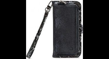 Mobilize - Geschikt voor Gelly Wallet Zipper Samsung Galaxy A51 Hoesje Black Snake