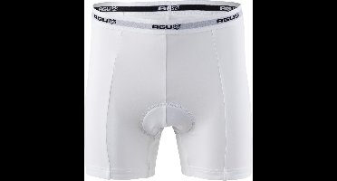 AGU Underwear Fietsonderbroek Essential - Fietsonderbroek Heren met Zeem - Ademend Fietsondergoed - Wit - L