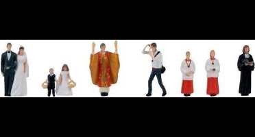 Faller - Bride and bridegroom with parson - FA151610 - modelbouwsets, hobbybouwspeelgoed voor kinderen, modelverf en accessoires