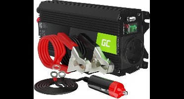 GREEN CELL 12V| Spanningsomvormer PRO 12V naar 220V/230V 500W(continu) Gemodificeerde sinusgolf
