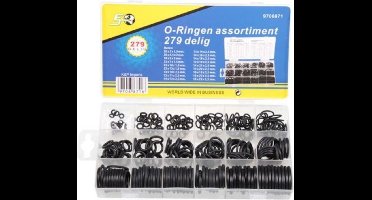 Topgear Kraanleer / Sanitair O-Ring Set - Assortimentbox - 279 stuks