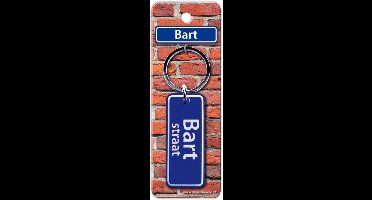 Paper Dreams Sleutelhanger Straatnaam Bart 9 Cm Staal Blauw