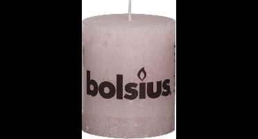 Bolsius Rustiek Stompkaars 80x68 Roze