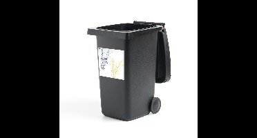 Container sticker Saxofoon illustratie - Illustratie van muzieknoten in de vorm van saxofoons Klikosticker - 40x40 cm - kliko sticker - weerbestendige containersticker