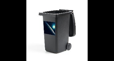 Container sticker Satellietfoto Aarde - Heldere ster boven de aarde Klikosticker - 40x40 cm - kliko sticker - weerbestendige containersticker