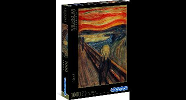 Clementoni - Puzzel - 1000 Stukjes - De Schreeuw - Edvard Munch - Puzzel Voor Volwassenen - Art Collection