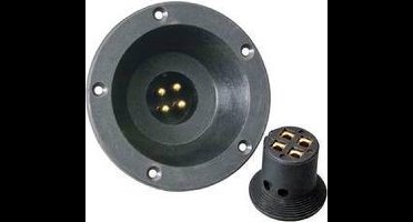 Sinuslive Car-HiFi luidspreker stekkerset 4 x 4 mm² Incl. inbouwbus, Verguld