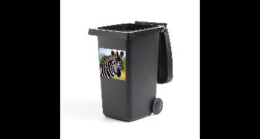 Container sticker Zebra - Close-up zebra - 40x40 cm - kliko sticker - weerbestendige containersticker