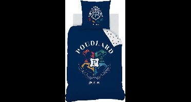 Harry Potter Dekbedovertrek Blason- Eenpersoons - 140 x 200 cm - Katoen