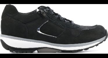 Xsensible Vrouwen Suède    Lage sneakers / Damesschoenen  Jersey 30042 - Zwart - Maat 41