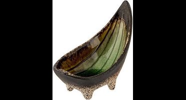Fervido Green Aperoschaaltje 12x6,5cmh9.7cm - Op 4 Voetjes - Vorm Gondel