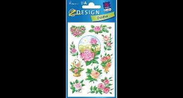 Papieretiket Z-design Creativ - pakje a 3 vel rozen