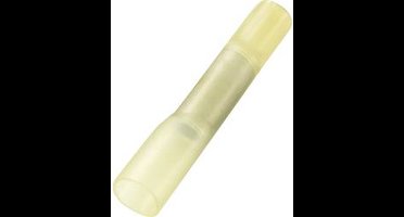 TRU COMPONENTS 739142 Stootverbinder Met krimpkous 4 mm² Volledig geïsoleerd Geel 30 stuk(s)