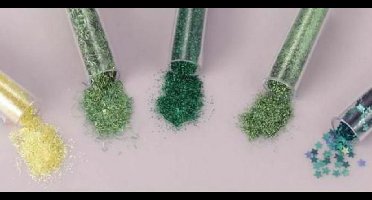 Glitterset assorti Caribean 1.8 Gram 5 Stuks