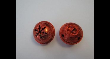 Kerst bel satijn rood 35 milimeter 1 Stuks