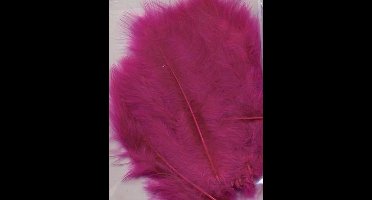 Marabou veren fuchsia 15 Stuks